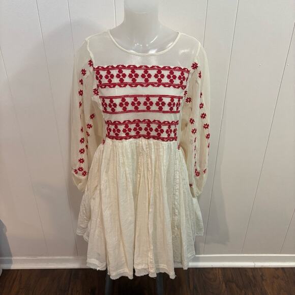 Free People | Need Me Embroidered Mini Dress - Picture 3 of 9